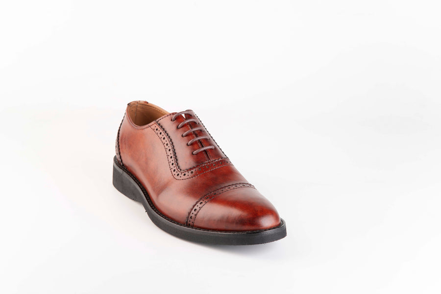 New Castle Antique Cognac Rubber Sole