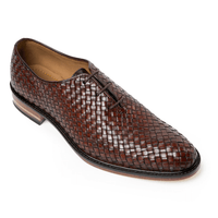 Istanbul Tobacco Woven Leather