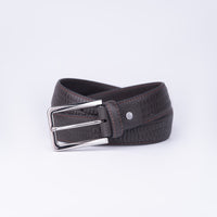 Crocodile Print Brown Belt