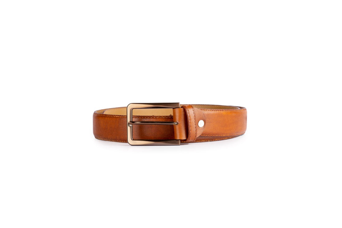 Basic Belt Camel Patina - The ShoeMakers & Co.